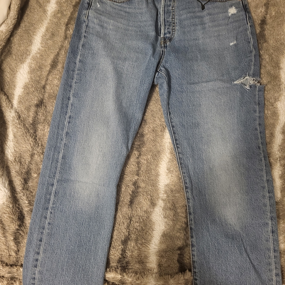 Levi's Light Blue Straight Leg Jeans